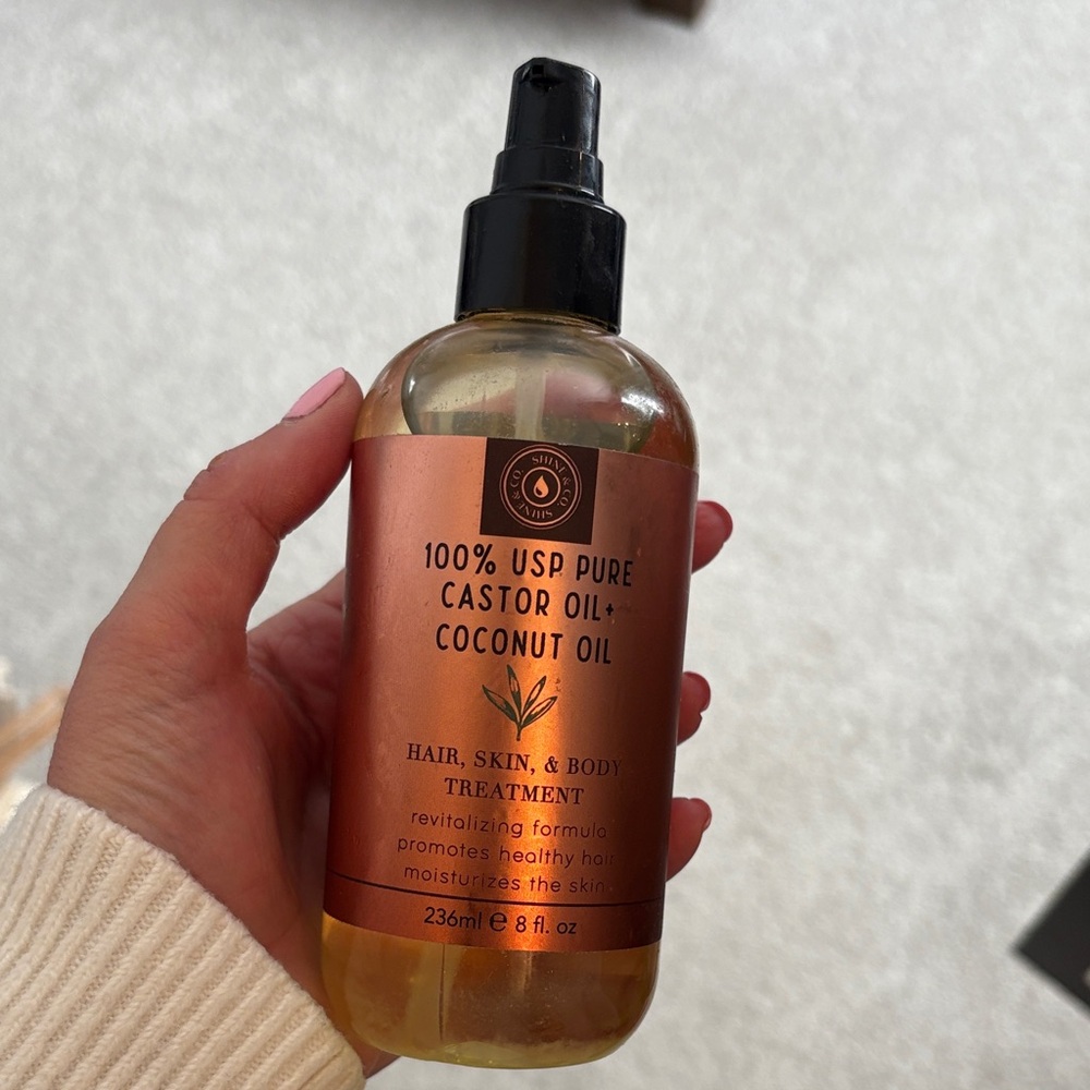 Castor and Coconut Oil Hair Treatment